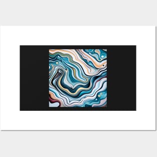 Abstract fluid art Posters and Art